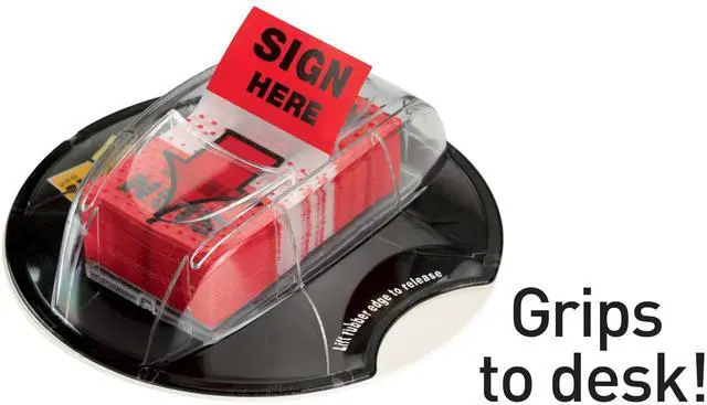 Alt view image 6 of 7 - Message Flags, Sign and Date 1 x 1.7 in, Red, 1 Dispenser