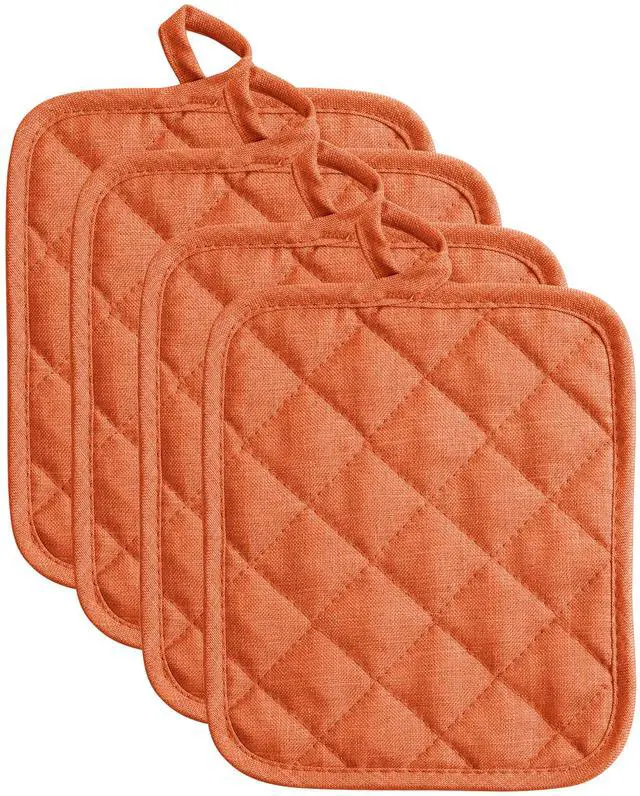 Main image of 8-Pack Heat Resistant Pot Holders & Hot Pads (Coral, 4 Pack)