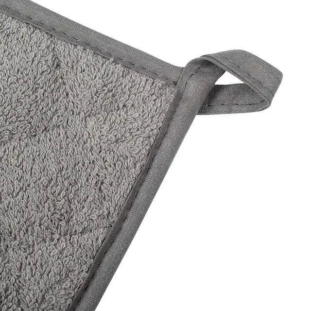 Alt view image 6 of 7 - Pot Holders for Kitchen, 100% Cotton Terry Pot Holder Set of 5, Heat Resistant Hot Pads for Cooking, Baking, Hot Dishes and Countertop Protection,Grey