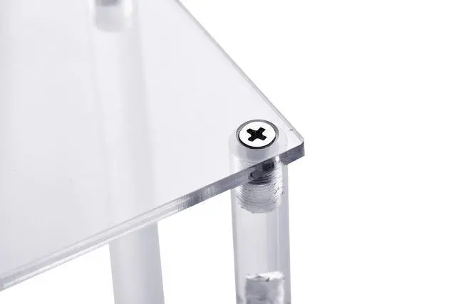 Alt view image 7 of 7 - 3 Steps Clear Acrylic Display Riser Cupcake Stand Display for Decoration and Organizer