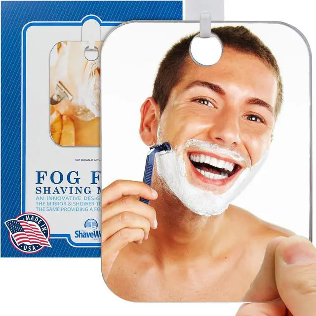 Alt view image 2 of 7 - Fogless Hanging Bathroom Shower Mirror with Handheld Option for Men and Women | Includes Long-Lasting Removable Adhesive Hook for Wall