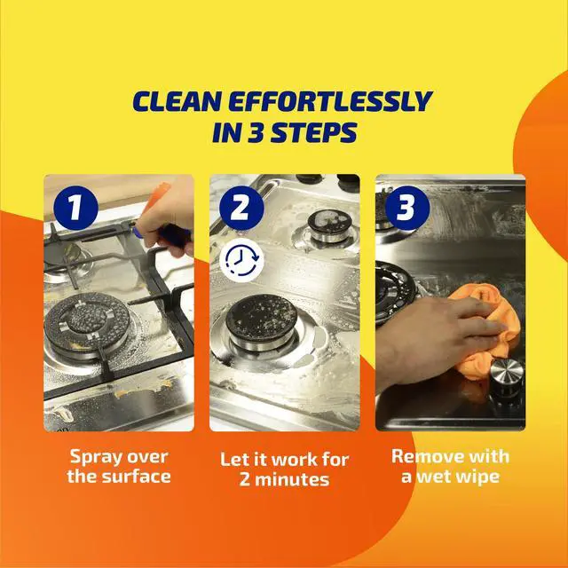 Alt view image 4 of 7 - KH7 Total Cleaner Lemon Breeze Multipurpose Cleaning Spray - Fresh Lemon Scent All-Purpose Cleaner for Home, Kitchen & Appliances | Powerful Everyday Cleaner & Grease Remover, 26 oz