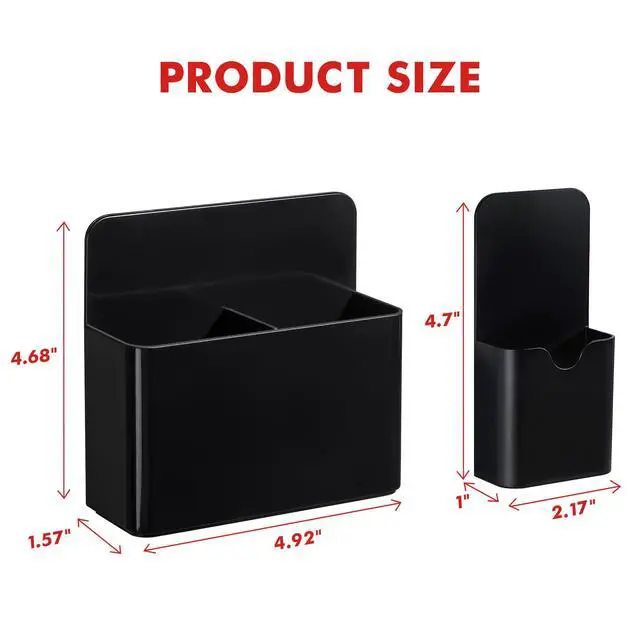 Alt view image 7 of 7 - Magnetic Marker Holder for Whiteboard and Locker, 4 Pack Magnetic Cups for Dry Erase Markers, Pen and Pencil Organizer for Fridge Storage, Classroom and Office Accessories (Black)