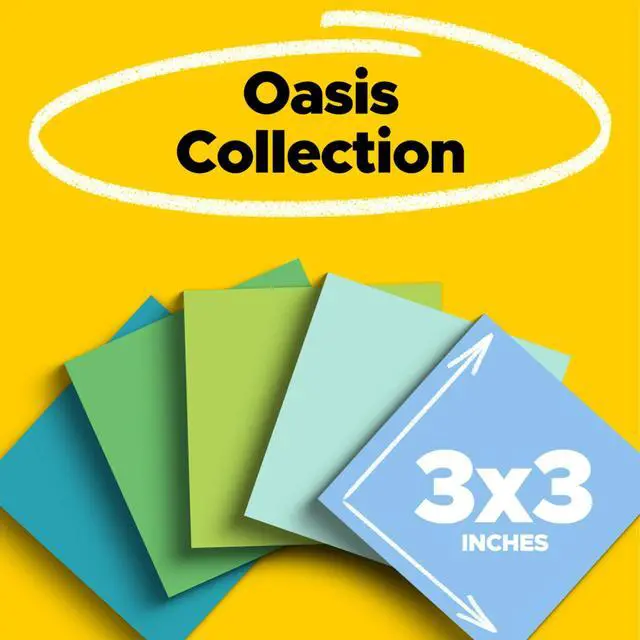 Alt view image 2 of 7 - 100% Recycled Super Sticky Notes, 3 x 3 in, Pastels, 12 Pads