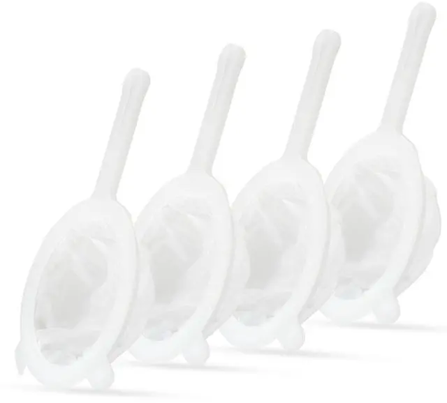 Main image of Premium Multi-Mesh Strainer Set, 4 Pack - 100/200/300/400 Mesh, Nylon & Plastic Fine Mesh Sieve for Tea, Coffe, Nut Milk, Juice, Broth, Smoothies, Reusable & Easy to Clean, Durable,Dishwarer Safe
