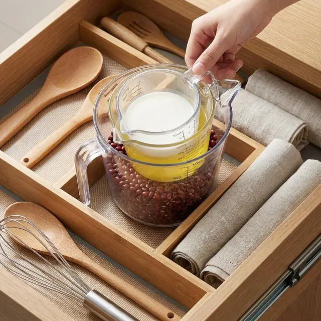 Alt view image 6 of 7 - HIA 3PCS Plastic Liquid Measuring Cups for Prepping, Baking and Cooking, Dishwasher Safe (4, 1.5 and 3/4 Cup)