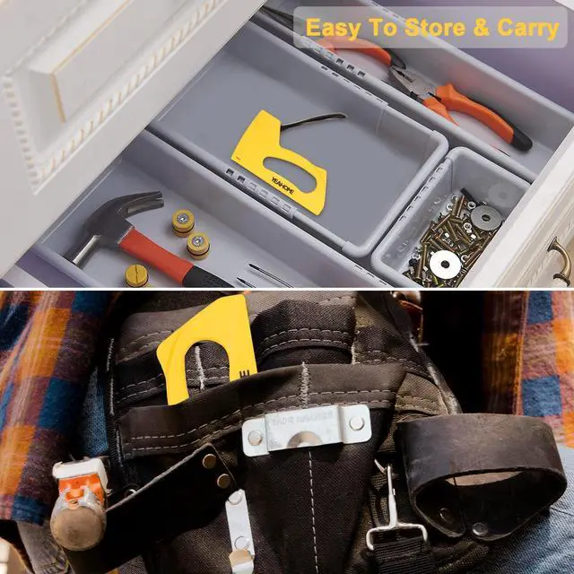 Alt view image 6 of 7 - Light Duty Staple Gun, Upholstery Staple Gun with 2000 pcs JT 21 Staples 1/4, 5/16, 3/8 inch, Stapler Gun for Wood, Crafts, DIY, Decoration, Fabric
