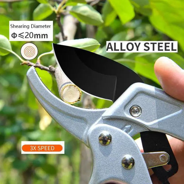 Alt view image 5 of 7 - Pruning Shears,Gardening Tools Scissors,Pruners Heady Duty,Sharp Garden Clippers for Small Gardening,Cuting Fresh Flower, Hedge, Herb,Gardener, Indoor and Outdoor Use