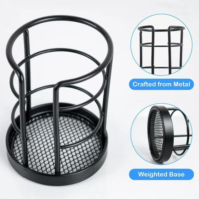 Alt view image 3 of 6 - Metal Bathroom Cup Dispenser, Sturdy Storage Holder for 3/4 oz Small Disposable Paper Cups, Black Paper Cup Dispenser for Mouthwash 2 Pack