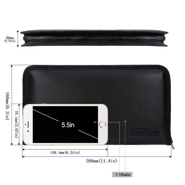 Alt view image 3 of 7 - Expanding File Folder (11.4"x6.7") A5 Size Document Organizer Fireproof Money Bag 13 Pockets Zipper Closure Portable Filing Wallet Holder Storage for Check,Bill,Receipts,Tickets