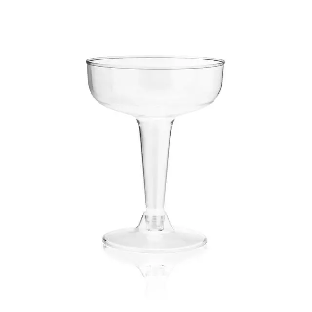 Alt view image 7 of 7 - Champagne Tower Disposable Plastic Champagne Coupe Glasses 5 oz 20 Pack Clear Cocktail Cups, Party Wedding Birthday Mimosa Bar Drinkware, Durable Wine Bar Party Supplies