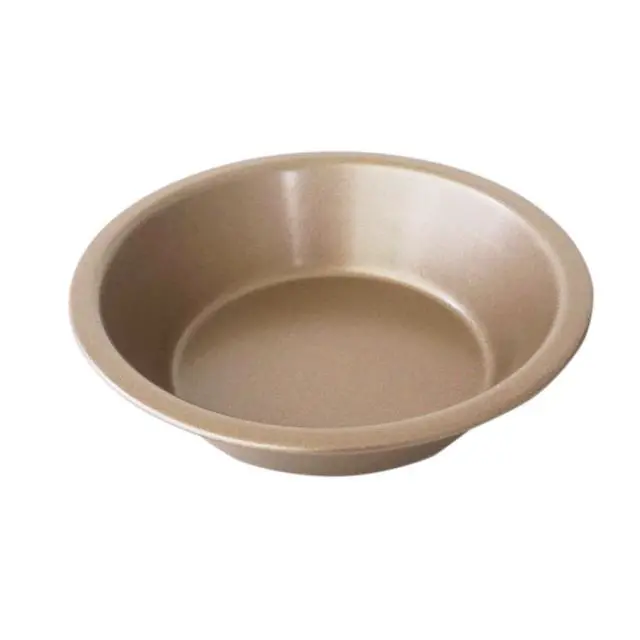 Alt view image 7 of 7 - Mini Pie Pans 5Inch, 4 Pack Mini Pie Pan Set, Nonstick Round Pie Tins, Carbon Steel Reusable Metal Bakeware for Meat, Tart, Quiches, Pie, Bread, Pot Pies - Gold