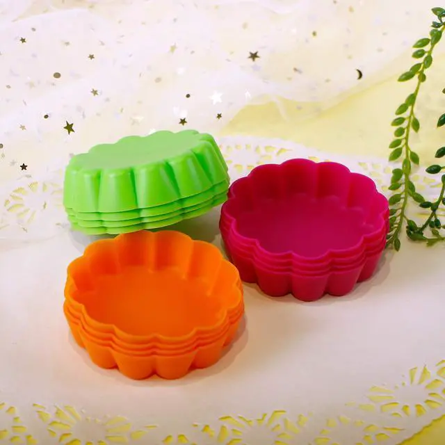 Alt view image 6 of 6 - Silicone Mini Tart Pan Non-stick Mini Quiche Molds Holiday Small Pie Baking Pan 3-1/4 Inch Tart Mold, Wax Melt Liners Individual Baking Cups European Food Grade (12 Pack)