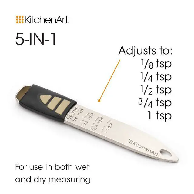Alt view image 4 of 7 - Pro Adjust-A-Teaspoon, Satin,Black