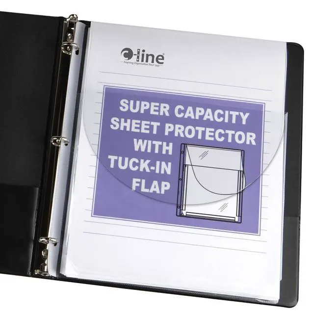 Main image of 61027 Super Capacity Sheet Protector with Tuck-In Flap, 200", Letter Size (Pack of 10)