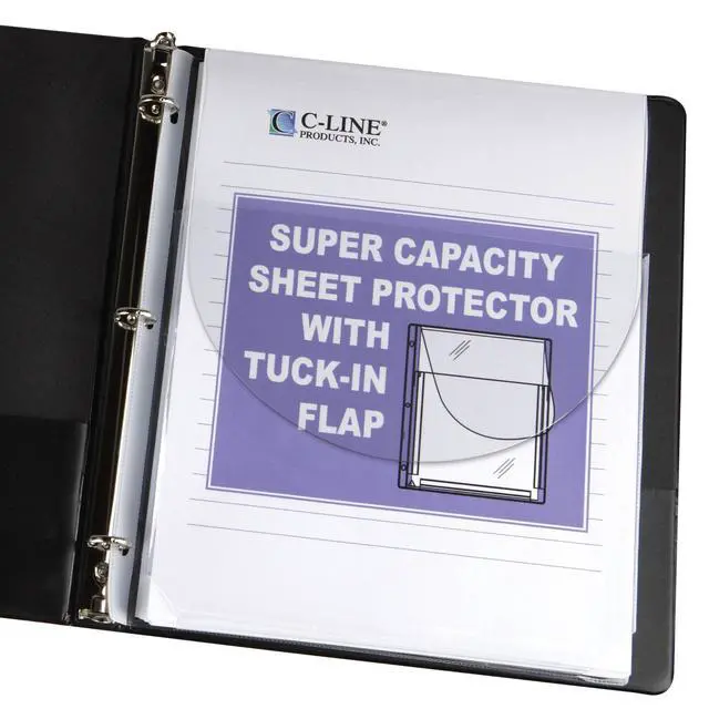 Alt view image 2 of 3 - 61027 Super Capacity Sheet Protector with Tuck-In Flap, 200", Letter Size (Pack of 10)
