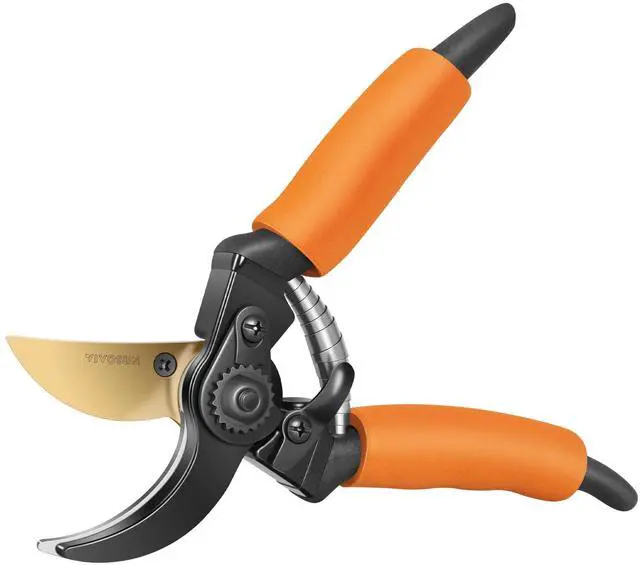 Main image of 8.5" Bypass Pruning Shears for Gardening, Heavy-Duty Garden Scissors, Ultra Sharp Pruners with 3/4 in. Cut Capacity SK5 Blades, Thick Cushion-Covered Handle and Safety Lock