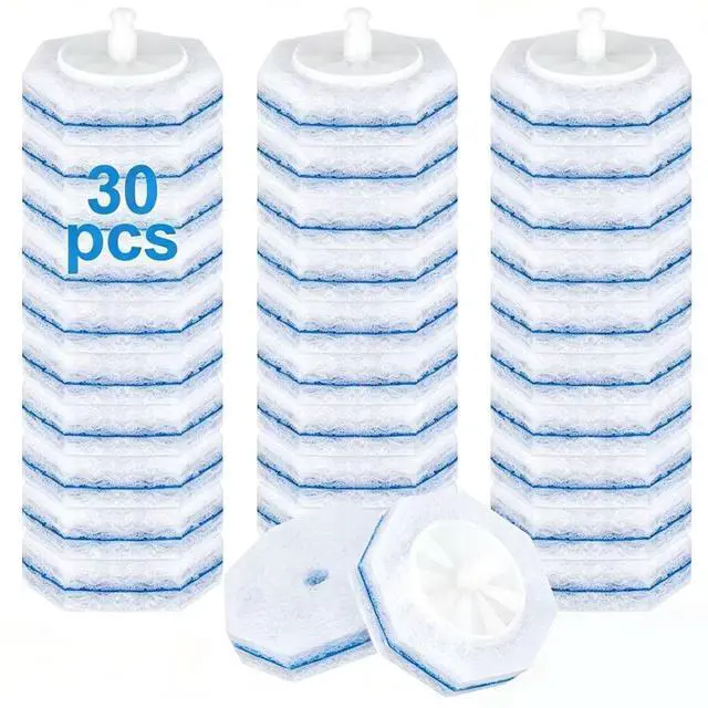 Main image of 30pcs Toilet Cleaner Refill Pads for Clorox Wand, Upgrade 3-Layer Toilet Scrubber Refills, Premium toilet of wand refills, Won't Fall Apart, Safe On Porcelain