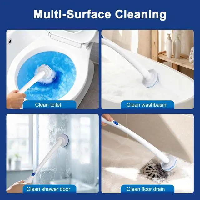Alt view image 4 of 6 - 30pcs Toilet Cleaner Refill Pads for Clorox Wand, Upgrade 3-Layer Toilet Scrubber Refills, Premium toilet of wand refills, Won't Fall Apart, Safe On Porcelain