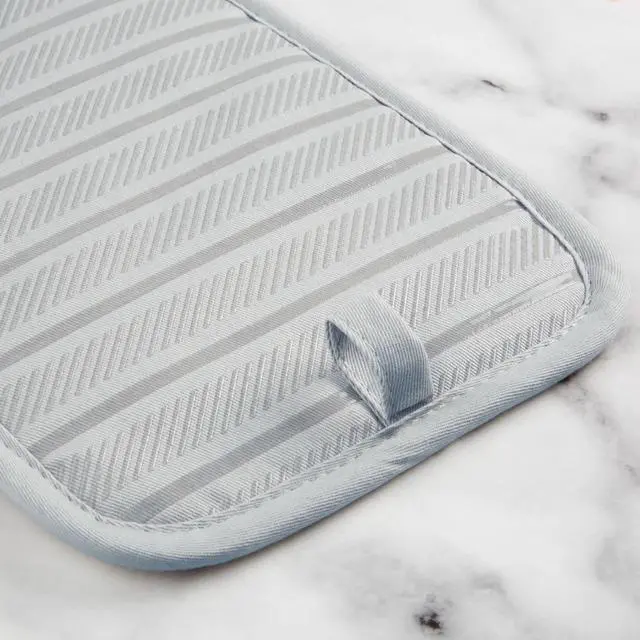 Alt view image 4 of 5 - Albany Pot Holder 2-Pack Set, Matte Grey, 7"x10"