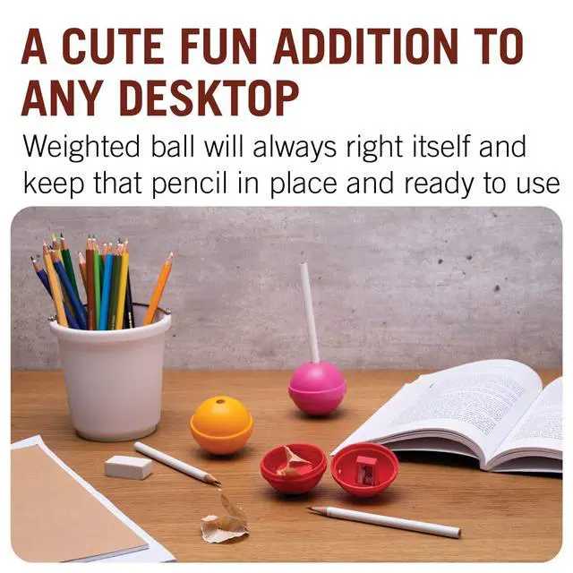Alt view image 4 of 6 - Kids' Lollypop Pencil Sharpener - Fun Manual Sharpener for Colored Pencils for Girls & Boys (Red)