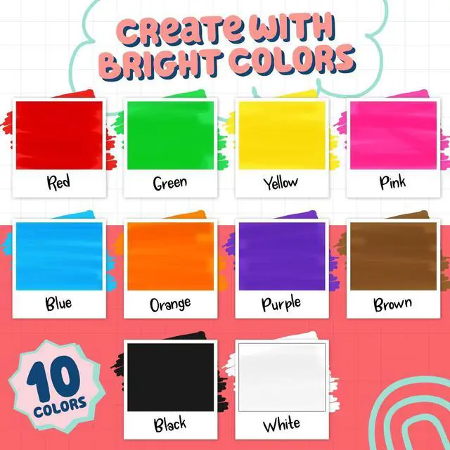 Alt view image 2 of 7 - Extra Fine Tip Chalk Markers for Blackboard (1mm Point, 10 Pack) - Wet Erase, Liquid Chalk Pens for Car Windows, Bistro, Glass, Wall Calendar, Acrylic Board | Erasable Neon Chalkboard Markers