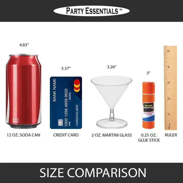 Alt view image 5 of 6 - Miniware Disposable 2 oz. Small Plastic Mini Martini Appetizer and Dessert Cups/Cocktail Sample Tasting Drinkware, Clear, Glasses Only, 12-Count