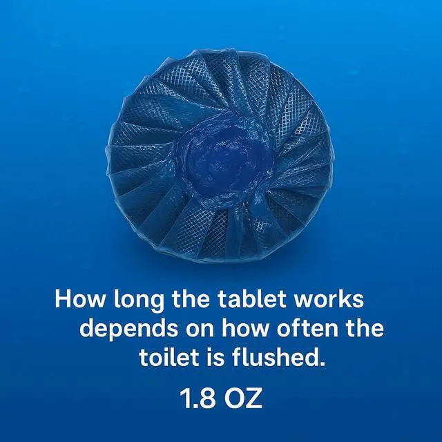 Alt view image 5 of 6 - Automatic Toilet Bowl Cleaner Tablets, Blue Long-Lasting Tank Freshener (14 Pack)