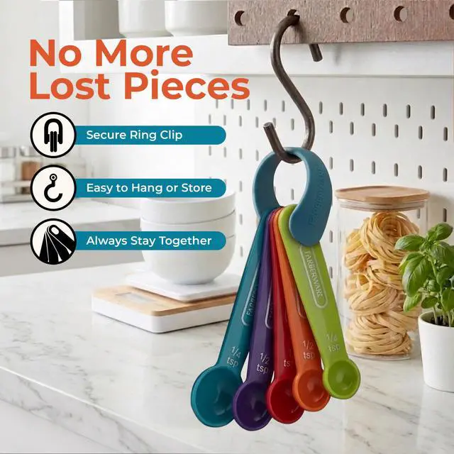 Alt view image 6 of 7 - Color 9-Piece Measuring Cups and Spoons Set, Set of 9