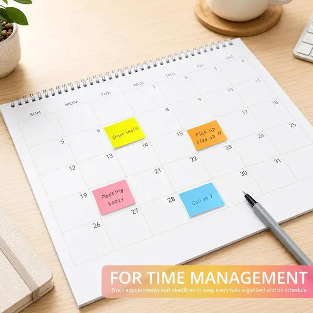 Alt view image 3 of 7 - Sticky Notes 1.5"x2", 96 Pad Mini Sticky Pads for Quick Reminders and Color Coding, Perfect for Office, School and Home Organization - Bright