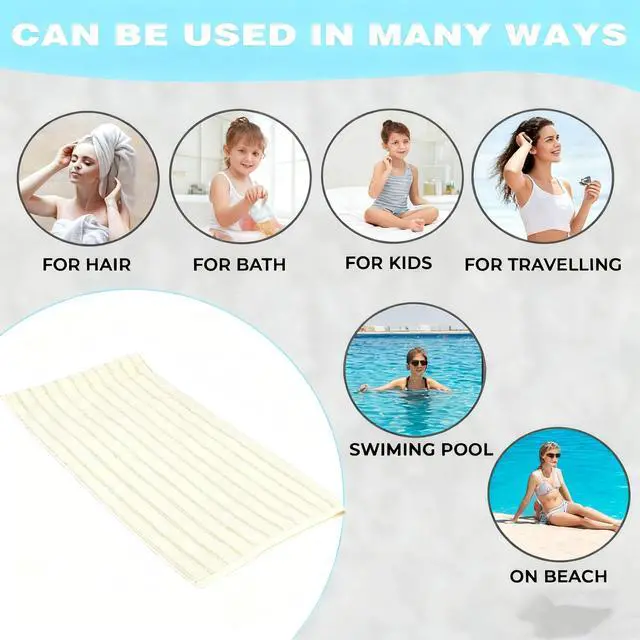 Alt view image 5 of 7 - Super Size Thick Coral Fleece Bath Towel 35 * 70inches, Ultra Soft & Highly Absorbent Quick-Dry Bath Sheet, Plush Microfiber Towel for Adults, Women, Men, Spa, Beach and Gift Ideas