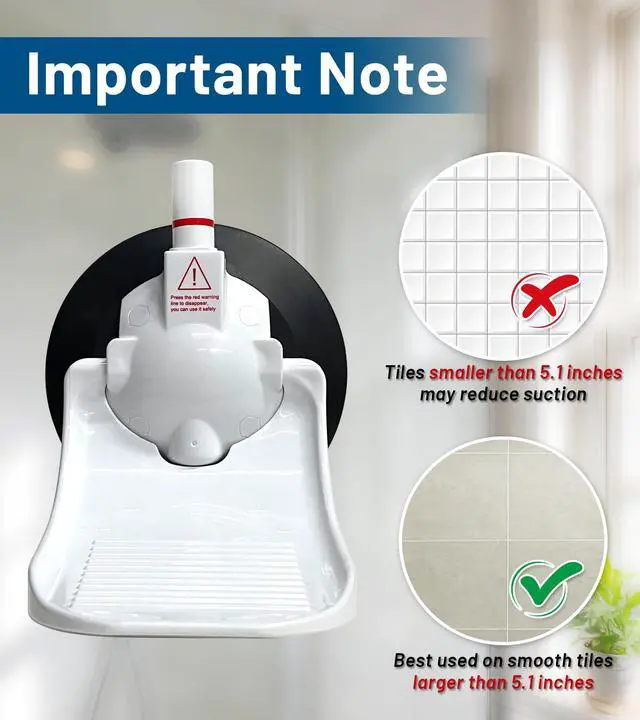 Alt view image 3 of 7 - Shower Foot Rest for Shaving Legs, Anti-Slip Suction Cup Bathroom Step