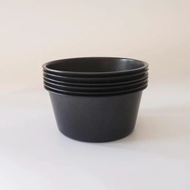Alt view image 5 of 7 - 6PCS Carbon Steel Popover Pans, Nonstick Mini Yorkshire Pudding Pan, Muffin Cupcake Pans, Individual Egg Tart Molds, Baking Round Cake Cup - Black (3.1" x 1.4")