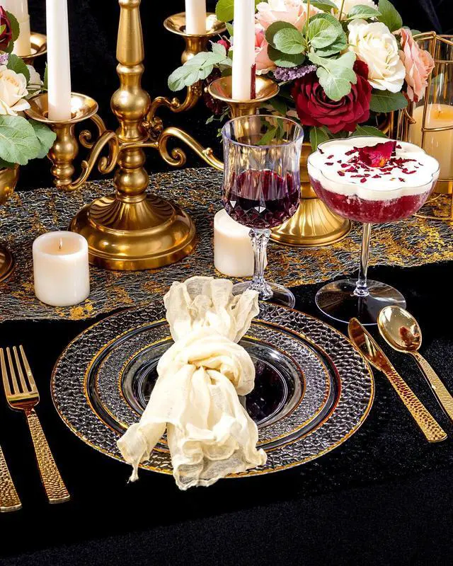 Alt view image 5 of 7 - 12PCS Plastic Martini Glasses - 10 Oz Elegant Disposable Cocktail Glasses for Champagne Wine Wedding Party Anniversary Bar