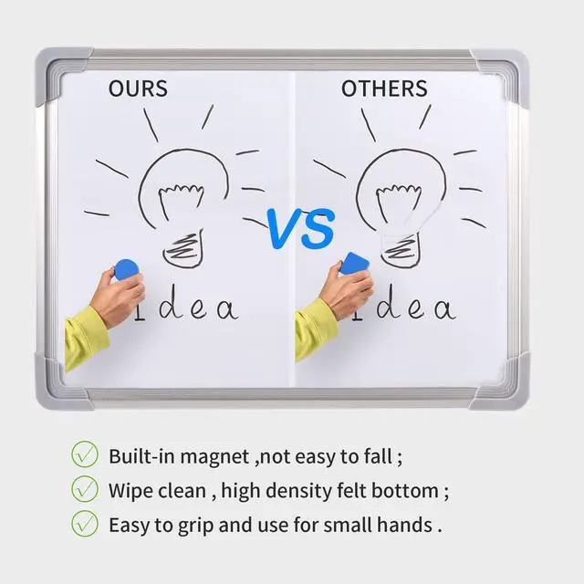 Alt view image 4 of 7 - 48 Pack Magnetic Whiteboard Dry Erase Erasers Chalkboard Cleansers for Classroom, Home and Office (Round, 8 Color)