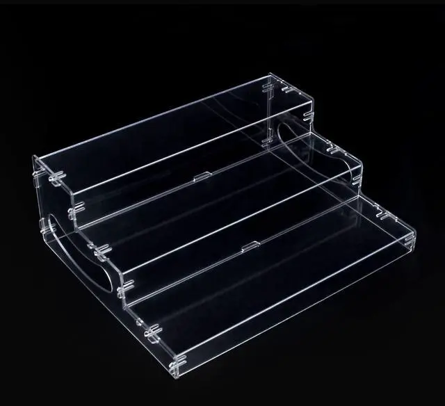 Main image of Pantry Organization and Storage Clear Plastics Spice Rack Organizer for Cabinet & Countertop (ASSEMBLY REQUIRED) 3 Tier Organizer Versatile Tierd Shelf Organizer 10.5"