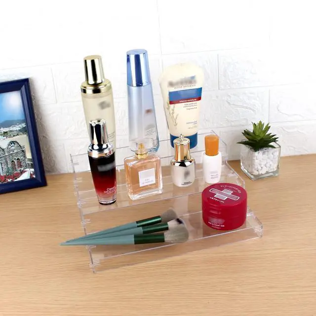 Alt view image 4 of 7 - Pantry Organization and Storage Clear Plastics Spice Rack Organizer for Cabinet & Countertop (ASSEMBLY REQUIRED) 3 Tier Organizer Versatile Tierd Shelf Organizer 10.5"