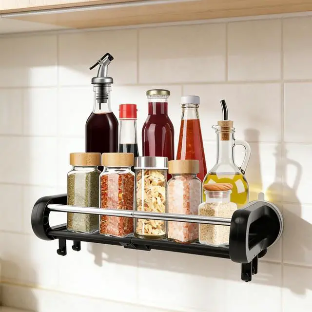 Alt view image 4 of 7 - Suction Cup Shower Shelf, Rustproof Suctions Showers Organizer, Storage Suction Powerful Max Hold 22lbs, No Drilling Shelves for Bathroom Storage & Home Decor(COLOR:black)