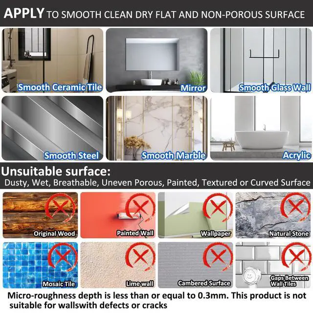 Alt view image 2 of 7 - Shower Caddy Suction Cup, Wall Mounted Rack Organizer Removable Bathroom Shelf, No Drilling Larger Storage Rack Upgraded, Bathroom Suction Caddy