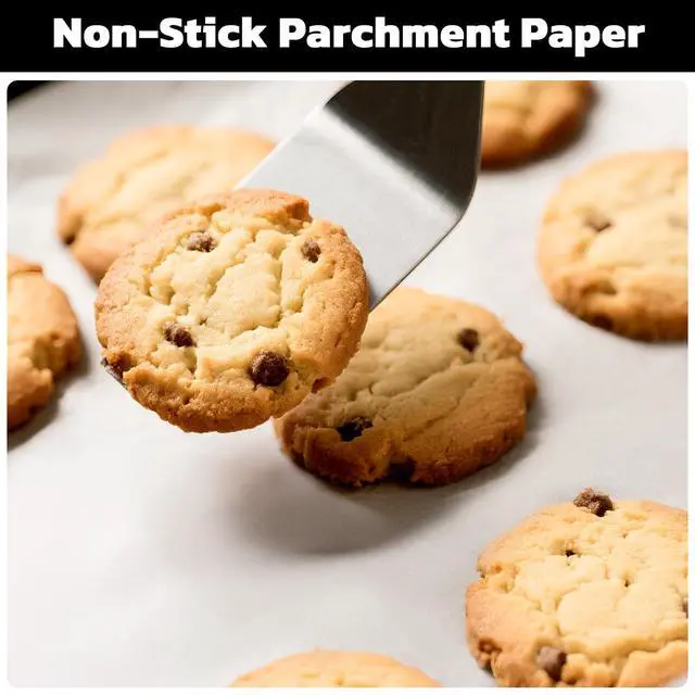 Alt view image 5 of 7 - Parchment Paper Sheets, 200pcs 10x14 Inch White Precut Nonstick Heavy Duty Parchment Baking Paper Sheets for Air Fryer Cooking, Grilling, Frying and Steaming