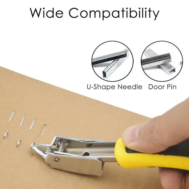 Alt view image 6 of 7 - Staple Remover Heavy Duty Staple Puller, Upholstery Tool Industrial Staple Remover for Furniture, Floor, Carpet, Carton (3 Pack, Yellow)