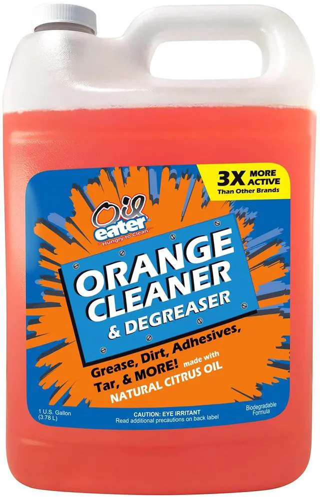Main image of Orange Cleaner Degreaser, 1-Gallon Concentrate for Oil Removal, Grease Stains and Heavy Duty Automotive, Outdoor, Floor Cleaning, Grease & Gunk
