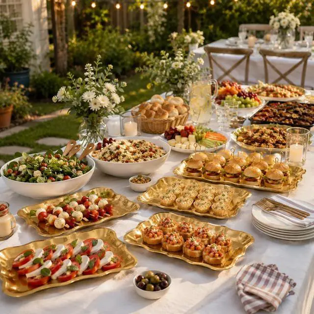 Alt view image 3 of 7 - 10 Gold Rectangle Trays for Dessert Display Table Parties 9" x 13" Disposable Paper Cardboard in Elegant Shape for Platters Cupcake Birthday Parties Dessert Weddings and More Food Safe