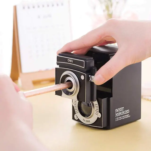 Alt view image 3 of 6 - Manual Pencil Sharpener, School Pencil Sharpener, Helical Steel Blade, Not Easy to Break, for School/Home/Office/Woodworking/Engineering Drawing/Art Drawing Sketching