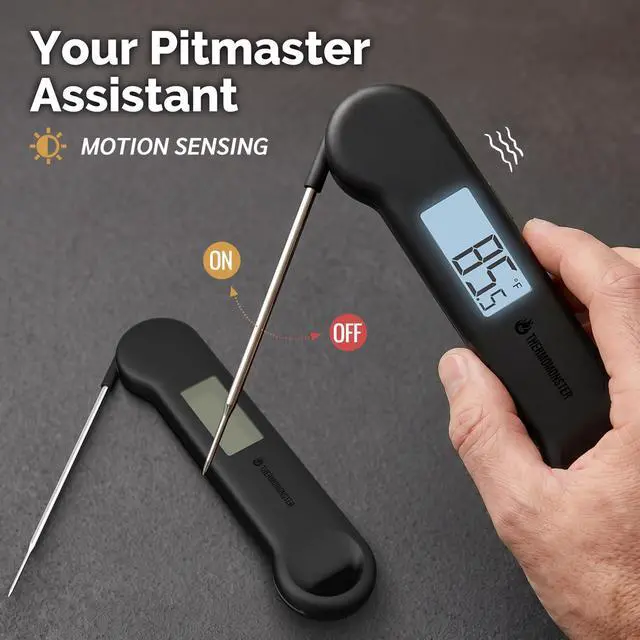 Alt view image 4 of 7 - 0.5 Sec Instant Read Grill Meat Digital Food Cooking BBQ, Black