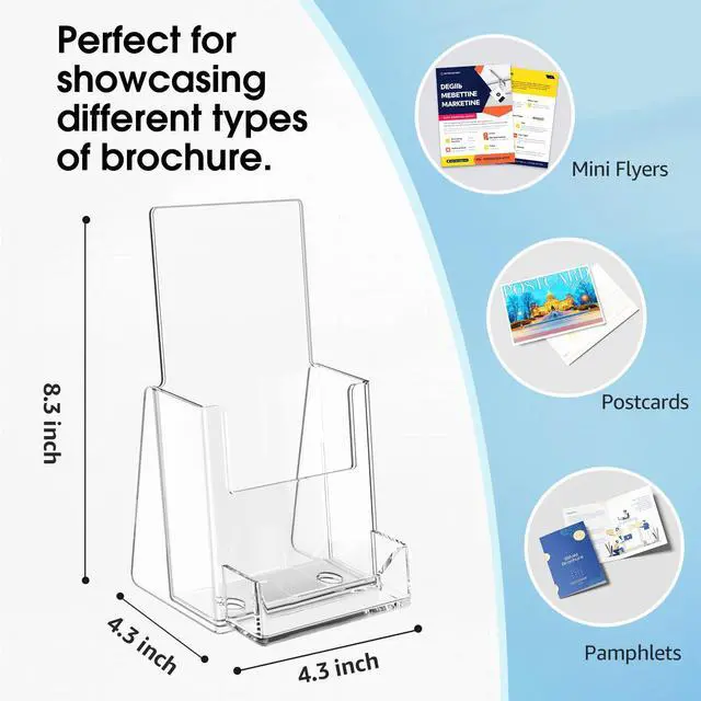 Alt view image 3 of 7 - Brochure Holder 4x9 2 Pack
