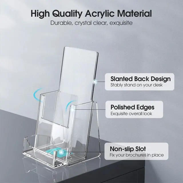 Alt view image 2 of 7 - Brochure Holder 4x9 2 Pack