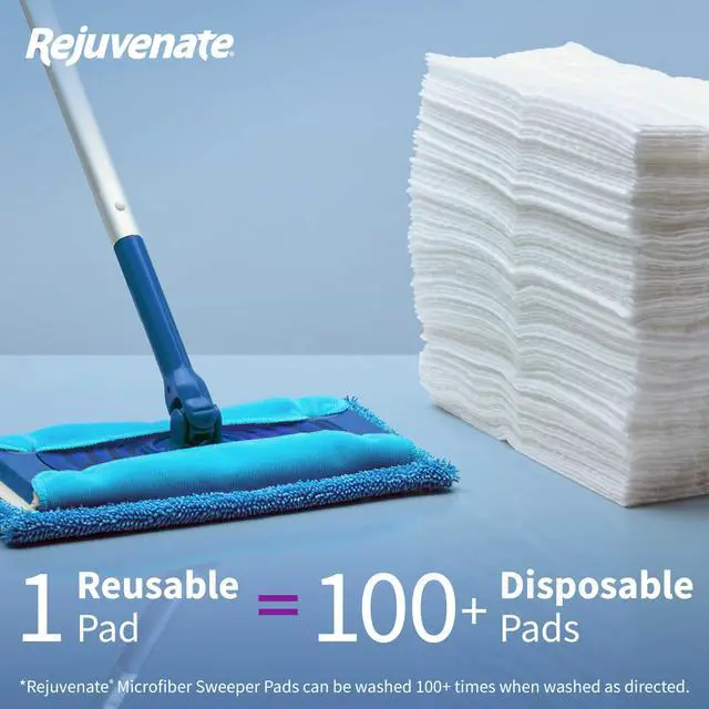 Alt view image 3 of 7 - Microfiber Sweeper Pads, Fit Swiffer Sweeper Mops for A Sustainable Alternative to Disposable Cleaning Pads, Trap Dirt, Dust and Hair and Remove Dirt and Grime, 5 Count