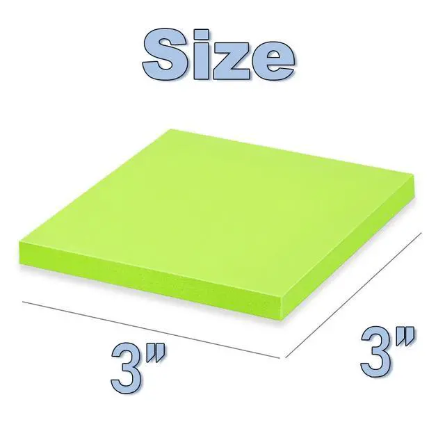 Alt view image 3 of 7 - (40 Pads) Sticky Notes 3x3 in,Bright Colors Notepads,Colorful Stickies,Super Sticking Power,Memo Note Pads,Post on Windows Doors,Office,School,Strong Adhesive,Recyclable,Easy to Write on,Hold Well