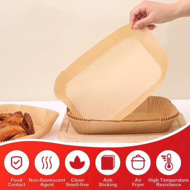 Alt view image 5 of 7 - Air Fryer Liners for Ninja Dual, bella 4Qt Slim Airfryer Liners Disposable, Air Fryer Paper Liners for Ninja DZ201/DZ401/DZ550/SL401 and CHEFMAN 6 Quart Dual Basket, 225PCS